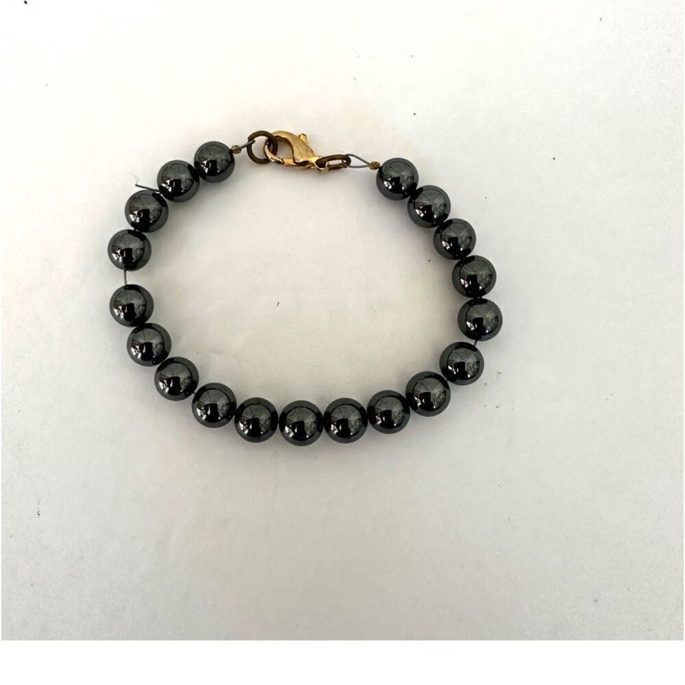 Hematite beaded bracelet
